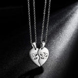 Nova Lista de Produtos Anime Cartoon Star Treasure Stitch Love Heart Pair Necklace Pingente Jóias - RedShopdescontos