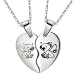 Nova Lista de Produtos Anime Cartoon Star Treasure Stitch Love Heart Pair Necklace Pingente Jóias - RedShopdescontos